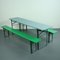 Vintage Painted German Beer Table & Benches, Set of 3 6