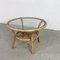 Table Basse Vintage en Bambou et Verre, 1970s 2