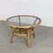Vintage Bamboo & Glass Coffee Table, 1970s 2