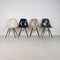 DSW Side Chairs in Monochrome by Eames for Herman Miller, 1960s, Set of 4, Image 1