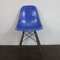Blaue DSW Beistellstühle von Eames für Herman Miller, 4er Set 8