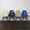 Blue DSW Side Chairs by Eames for Herman Miller, Set of 4, Image 1