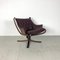 Vintage Winged Leather Low Back Falcon Chair by Sigurd Resell 1
