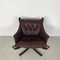 Vintage Winged Leather Low Back Falcon Chair by Sigurd Resell 2