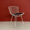 Chaise d'Appoint Vintage Blanche par Harry Bertoia 1