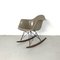 Sedia a dondolo RAR color grigio chiaro di Eames per Herman Miller, Immagine 4