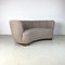 Vintage Danish Banana Sofa in Light Grey, 1930s 3