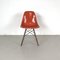 DSW Side Chair in Coral by Eames for Herman Miller 2