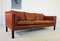 Dänisches Vintage Mid-Century Vintage 3-Sitzer Sofa aus cognacfarbenem Leder 4