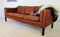 Dänisches Vintage Mid-Century Vintage 3-Sitzer Sofa aus cognacfarbenem Leder 5