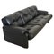 Italian Coronado Sofa in Black Leather by Tobia Scarpa for B&B, 1970, Image 1