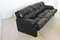 Italian Coronado Sofa in Black Leather by Tobia Scarpa for B&B, 1970 8