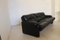 Italienisches Coronado Sofa aus schwarzem Leder von Tobia Scarpa für B&B, 1970 3