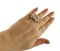 Weißgold Ring mit rosa Korallentropfen & Diamanten 6