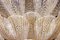 Lámpara de techo o plafón de cristal de Murano dorado, Imagen 6