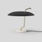 Brass Structure Model 537 Table Lamp with Black Reflector by Gino Sarfatti for Astep 2