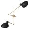 Cinquanta Twin Black Wall Lamp by Vittoriano Viganò for Astep, Image 1