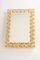 Gilded Brass & Crystal Glass Backlit Mirror from Palwa, Germany 3