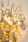 Apliques grandes de latón dorado y cristal de C. Palme, Germany, años 70. Juego de 2, Imagen 9