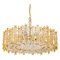 Large Gilt Brass & Crystal Chandelier from Palwa, Germany, 1970s 1