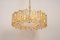 Large Gilt Brass & Crystal Chandelier from Palwa, Germany, 1970s 2