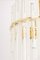 Gilt Brass & Crystal Glass Rods Chandelier by C.Palme, Germany, 1970s 5