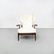 Mid-Century Italian White Fabric & Wooden Armchair by Paolo Buffa, 1950s 2