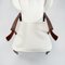 Italienischer Mid-Century Sessel aus weißem Stoff & Holz von Paolo Buffa, 1950er 7