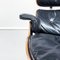 American Black Leather & Wood 670 & 671 Lounge Chair & Ottoman by Eames for Miller, 1970s, Set of 2, Image 9