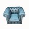 Chesterfield Clubsessel in Blau 3