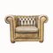 Fauteuil Club Chesterfield en Olive 1