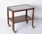 Italian Art Deco Solid Walnut and Glass Two-Tier Trolley Bar, 1940s 9