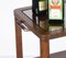 Italian Art Deco Solid Walnut and Glass Two-Tier Trolley Bar, 1940s, Image 14