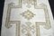 Long Antique White Handmade Entry Rug, Image 4