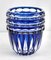 Vase en Cristal Bleu Cobalt de Val Saint Lambert, 1950s 2