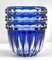 Vase en Cristal Bleu Cobalt de Val Saint Lambert, 1950s 3