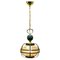 Mid-Century Pendant in Metal and Glass, Image 1