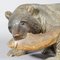 Vintage Swiss Carved Black Forest Bear with Salmon, 1960 3