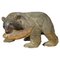 Vintage Swiss Carved Black Forest Bear with Salmon, 1960 1