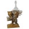 Swiss Whimsy Wooden Carved Bear Decanter Stand, 1920s 1