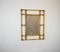 Espejo de pared italiano rectangular de ratán y bambú, años 60, Imagen 8