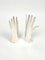 Italian Silvered Metal Hands by Gio Ponti for Sabattini, 1978, Set of 2 2