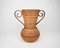 Italian Rattan Amphora Vase by Vivai Del Sud, 1960s 8