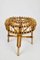 Mid-Century Modern Italian Bamboo Rattan Stool by Franco Albini, 1960s, Image 4