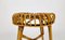 Mid-Century Modern Italian Bamboo Rattan Stool by Franco Albini, 1960s, Image 7