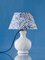 Hamptons Style Handcrafted Table Lamp from Vintage Royal Delft White Vase Georgica, Image 9