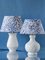 Lámpara de mesa estilo Hamptons hecha a mano de Royal Delft vintage en blanco Vase Georgica, Imagen 11
