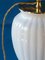Handgefertigte Hamptons Tischlampe von Vintage Velsen Delft Vase Vasen in Weiß 2