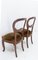 Französische Napoleon III Stühle aus exotischem Holz & Samt, spätes 19. Jh., 2er Set 6