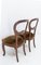 Napoleon III French Late 19th Century Exotic Wood and Velvet Chairs, Set of 2 6